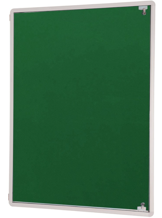 Lockable Noticeboard Green