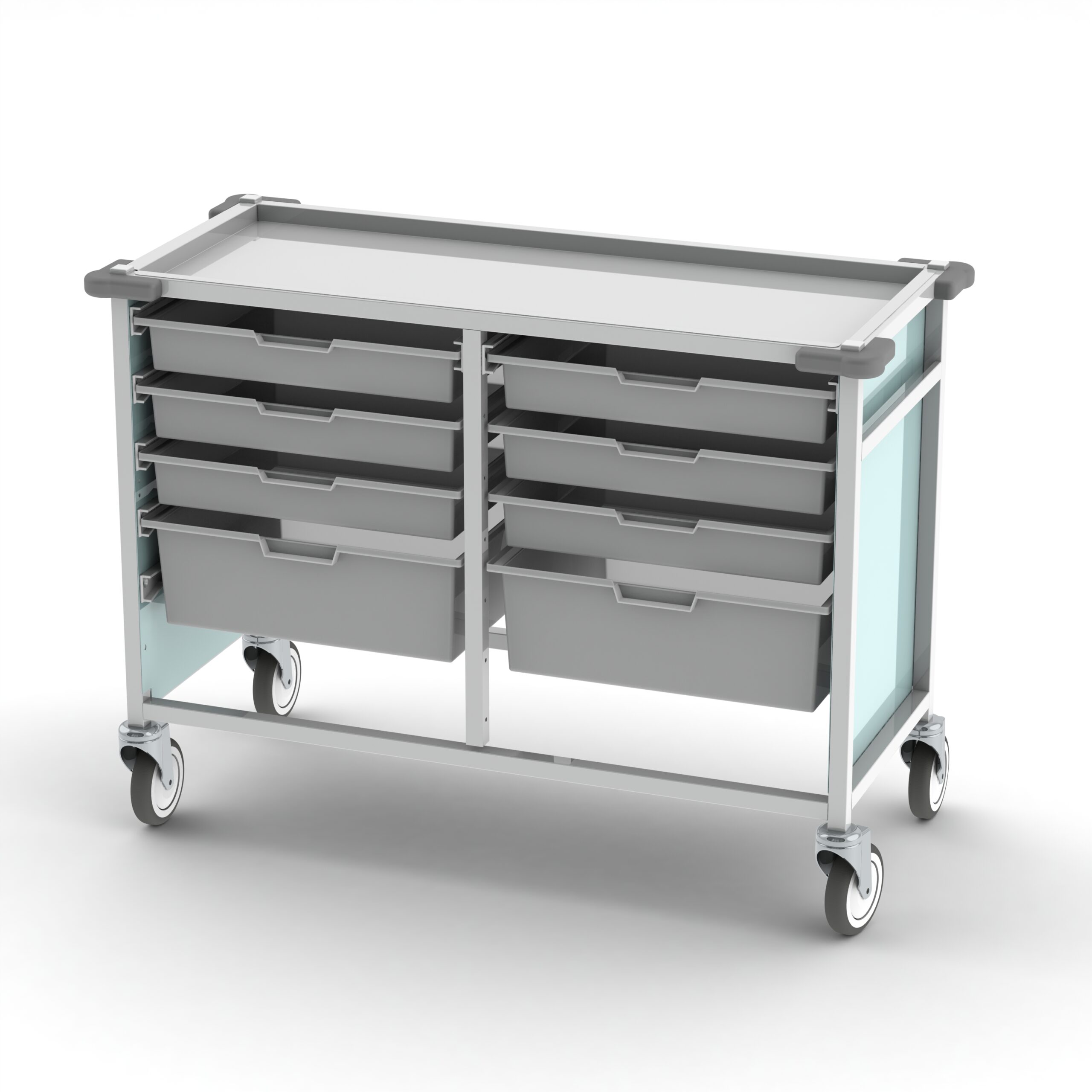 Care kart storage trolley – standard, double