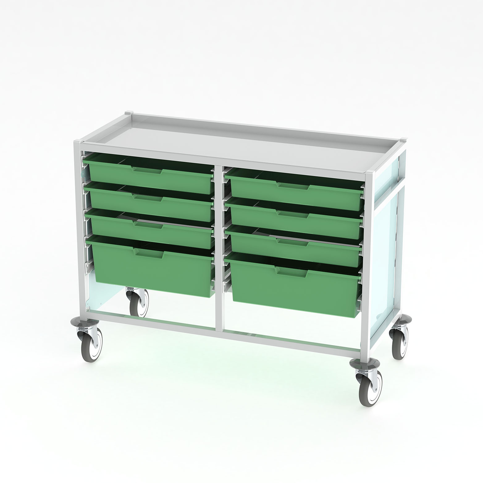 Care kart storage trolley – standard, double