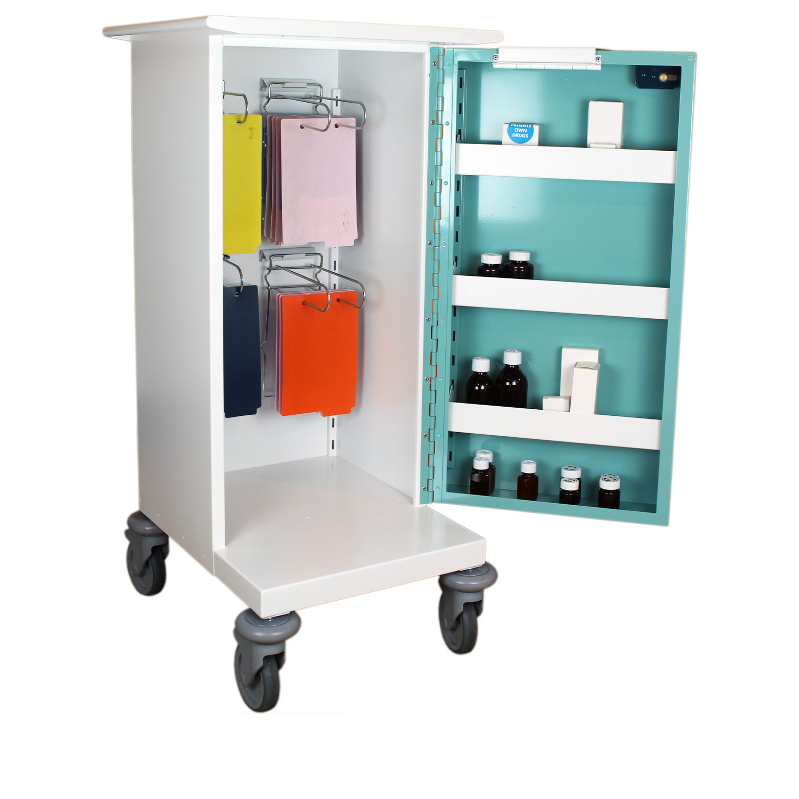 Monitored dosage drugs trolley – single door