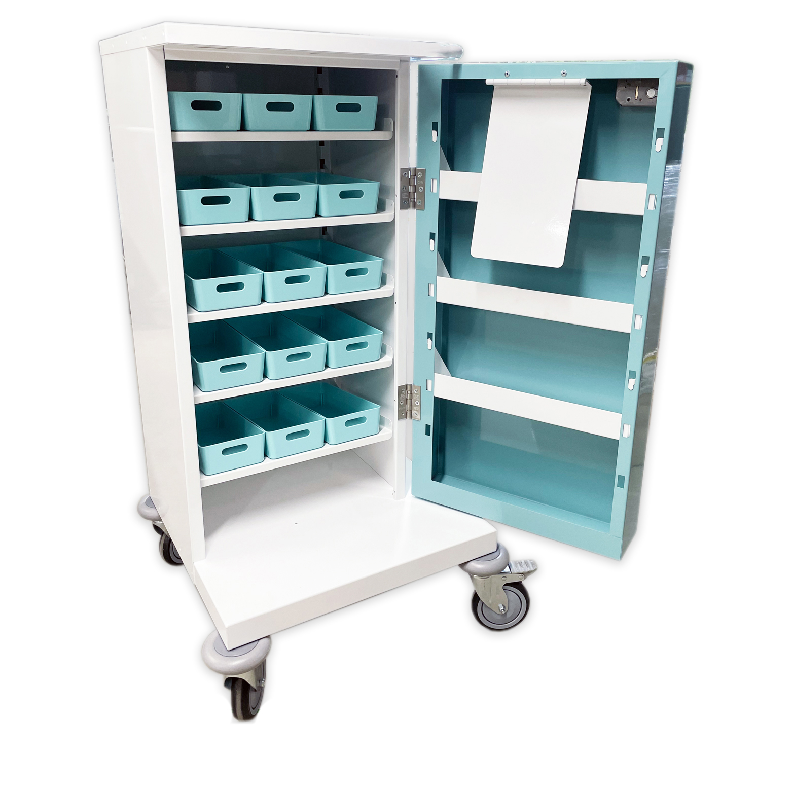 Original packaging monitored dosage system trolley