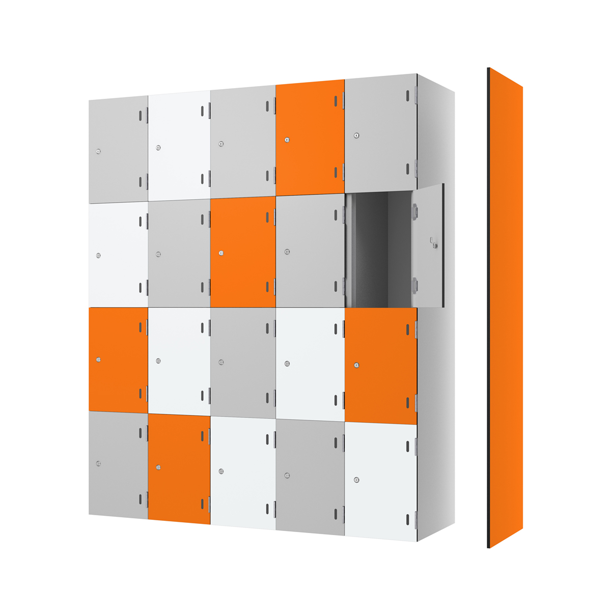 Aluminium locker