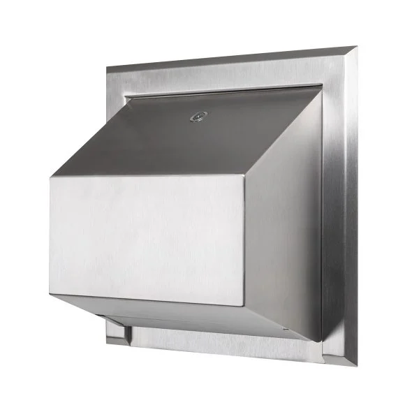 Reduced ligature paper towel dispenser