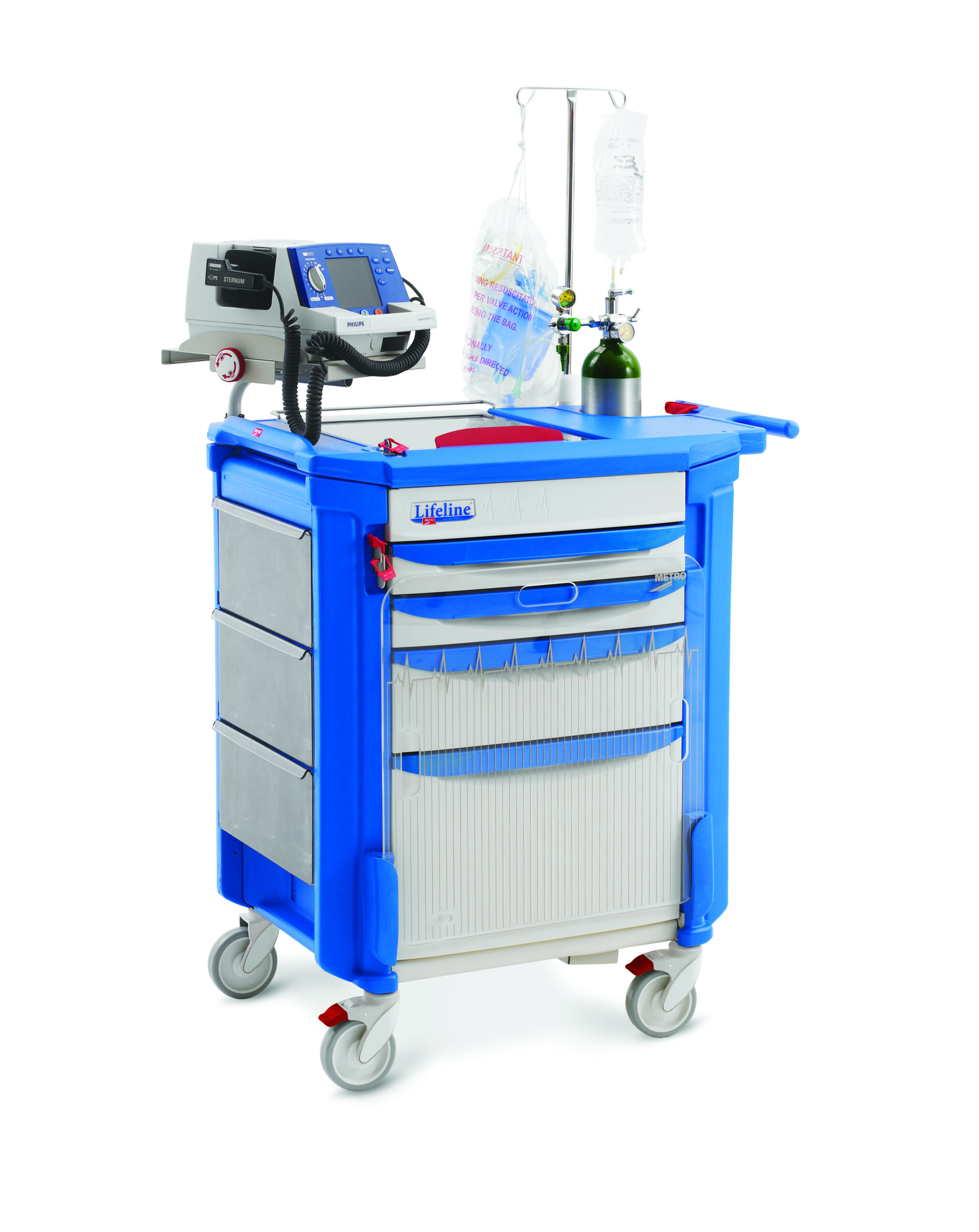 Lifeline resus polymer trolley