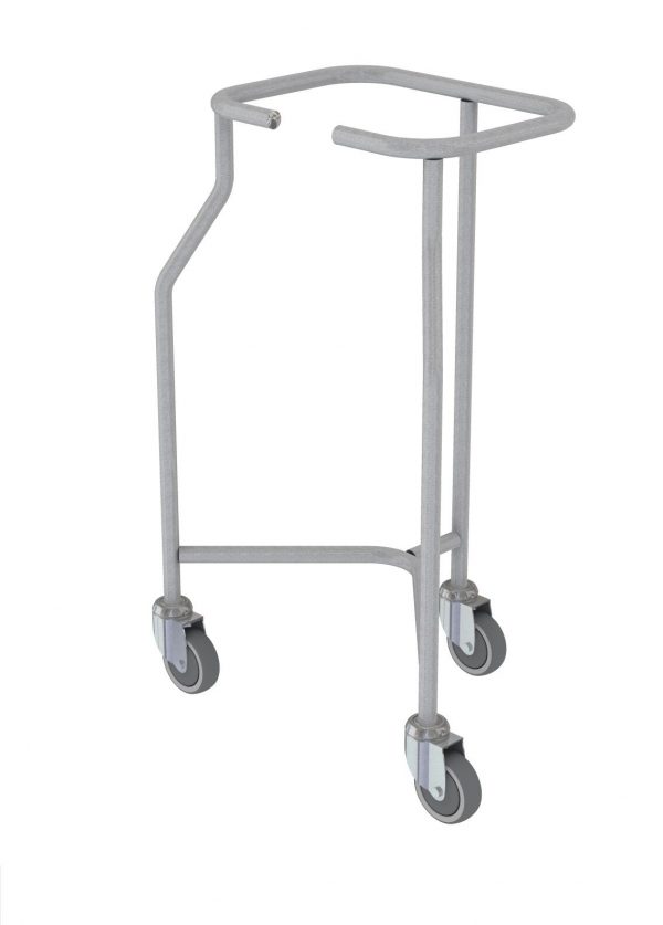 Single ring soiled linen trolley