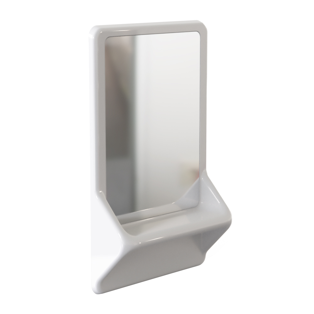 Reduced-ligature high security mirror